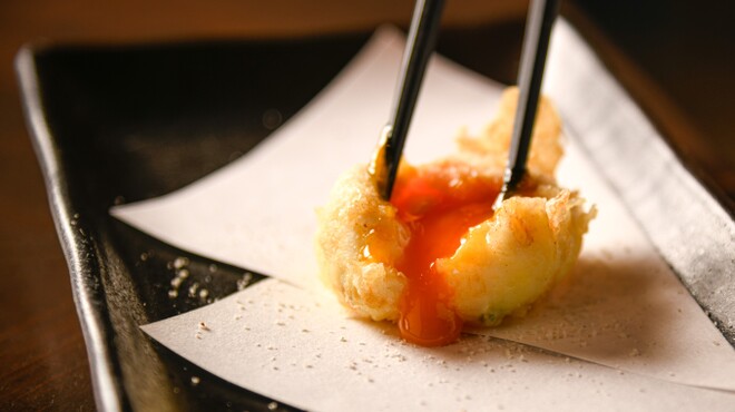 とろーり半熟玉子の天ぷら